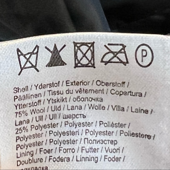 ICHI Coat Jacket Rust Pumpkin color Sz 38 Zíper Wool - Picture 9 of 9